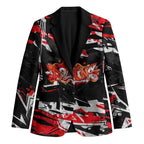 Personalized Dolphins Blazer Graffiti Grunge Abstract Urban Street Style Design