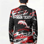 Personalized Dolphins Blazer Graffiti Grunge Abstract Urban Street Style Design