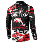 Personalized Dolphins Button Sweatshirt Graffiti Grunge Abstract Urban Street Style Design