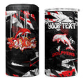 Personalized Dolphins 4 in 1 Can Cooler Tumbler Graffiti Grunge Abstract Urban Street Style Design