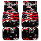 Personalized Dolphins Car Mats Graffiti Grunge Abstract Urban Street Style Design