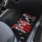 Personalized Dolphins Car Mats Graffiti Grunge Abstract Urban Street Style Design
