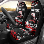 Personalized Dolphins Car Seat Cover Graffiti Grunge Abstract Urban Street Style Design