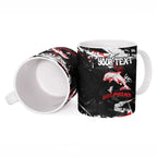 Personalized Dolphins Ceramic Mug Graffiti Grunge Abstract Urban Street Style Design