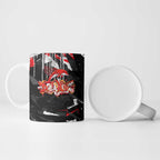 Personalized Dolphins Ceramic Mug Graffiti Grunge Abstract Urban Street Style Design