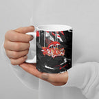 Personalized Dolphins Ceramic Mug Graffiti Grunge Abstract Urban Street Style Design