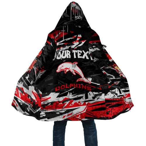 Personalized Dolphins Cloak Graffiti Grunge Abstract Urban Street Style Design