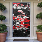 Personalized Dolphins Door Cover Graffiti Grunge Abstract Urban Street Style Design