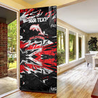 Personalized Dolphins Door Cover Graffiti Grunge Abstract Urban Street Style Design