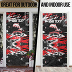 Personalized Dolphins Door Cover Graffiti Grunge Abstract Urban Street Style Design