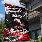 Personalized Dolphins Garden Flag Graffiti Grunge Abstract Urban Street Style Design