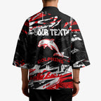 Personalized Dolphins Kimono Graffiti Grunge Abstract Urban Street Style Design