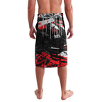 Personalized Dolphins Lavalava Graffiti Grunge Abstract Urban Street Style Design