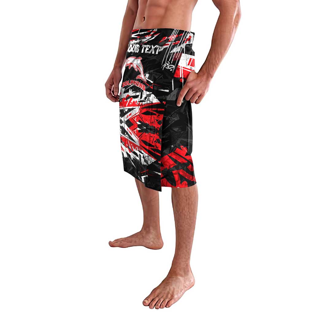 Personalized Dolphins Lavalava Graffiti Grunge Abstract Urban Street Style Design