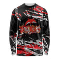 Personalized Dolphins Long Sleeve Shirt Graffiti Grunge Abstract Urban Street Style Design