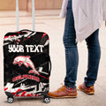 Personalized Dolphins Luggage Cover Graffiti Grunge Abstract Urban Street Style Design