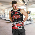 Personalized Dolphins Men Tank Top Graffiti Grunge Abstract Urban Street Style Design