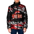 Personalized Dolphins Padded Jacket Graffiti Grunge Abstract Urban Street Style Design