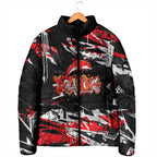 Personalized Dolphins Padded Jacket Graffiti Grunge Abstract Urban Street Style Design