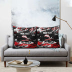 Personalized Dolphins Pillow Cover Graffiti Grunge Abstract Urban Street Style Design