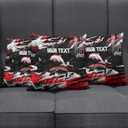 Personalized Dolphins Pillow Cover Graffiti Grunge Abstract Urban Street Style Design