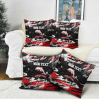 Personalized Dolphins Pillow Cover Graffiti Grunge Abstract Urban Street Style Design