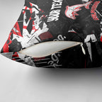 Personalized Dolphins Pillow Cover Graffiti Grunge Abstract Urban Street Style Design