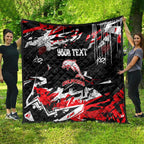 Personalized Dolphins Quilt Graffiti Grunge Abstract Urban Street Style Design
