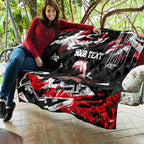 Personalized Dolphins Quilt Graffiti Grunge Abstract Urban Street Style Design