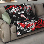 Personalized Dolphins Quilt Graffiti Grunge Abstract Urban Street Style Design