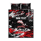 Personalized Dolphins Quilt Bed Set Graffiti Grunge Abstract Urban Street Style Design