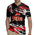 Personalized Dolphins Rugby Jersey Graffiti Grunge Abstract Urban Street Style Design