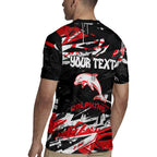 Personalized Dolphins Rugby Jersey Graffiti Grunge Abstract Urban Street Style Design