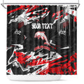 Personalized Dolphins Shower Curtain Graffiti Grunge Abstract Urban Street Style Design