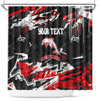 Personalized Dolphins Shower Curtain Graffiti Grunge Abstract Urban Street Style Design