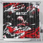 Personalized Dolphins Shower Curtain Graffiti Grunge Abstract Urban Street Style Design