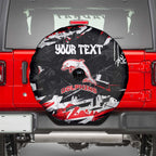 Personalized Dolphins Spare Tire Cover Graffiti Grunge Abstract Urban Street Style Design