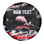 Personalized Dolphins Spare Tire Cover Graffiti Grunge Abstract Urban Street Style Design