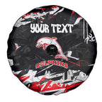 Personalized Dolphins Spare Tire Cover Graffiti Grunge Abstract Urban Street Style Design