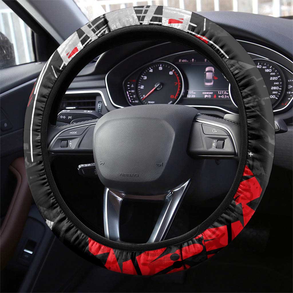 Dolphins Steering Wheel Cover Graffiti Grunge Abstract Urban Street Style Design