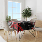 Personalized Dolphins Tablecloth Graffiti Grunge Abstract Urban Street Style Design