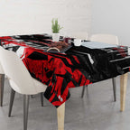 Personalized Dolphins Tablecloth Graffiti Grunge Abstract Urban Street Style Design