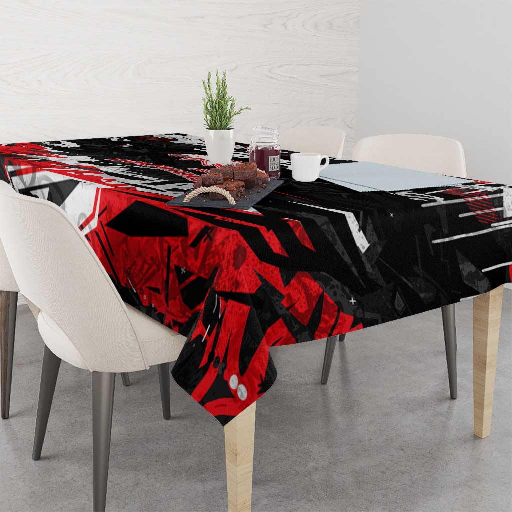 Personalized Dolphins Tablecloth Graffiti Grunge Abstract Urban Street Style Design