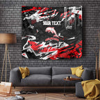 Personalized Dolphins Tapestry Graffiti Grunge Abstract Urban Street Style Design