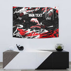 Personalized Dolphins Tapestry Graffiti Grunge Abstract Urban Street Style Design
