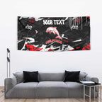 Personalized Dolphins Tapestry Graffiti Grunge Abstract Urban Street Style Design