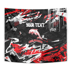 Personalized Dolphins Tapestry Graffiti Grunge Abstract Urban Street Style Design