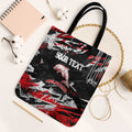 Personalized Dolphins Tote Bag Graffiti Grunge Abstract Urban Street Style Design