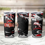 Personalized Dolphins Tumbler Cup Graffiti Grunge Abstract Urban Street Style Design