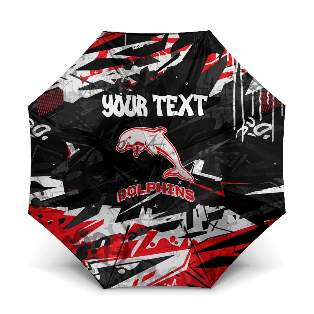 Personalized Dolphins Umbrella Graffiti Grunge Abstract Urban Street Style Design